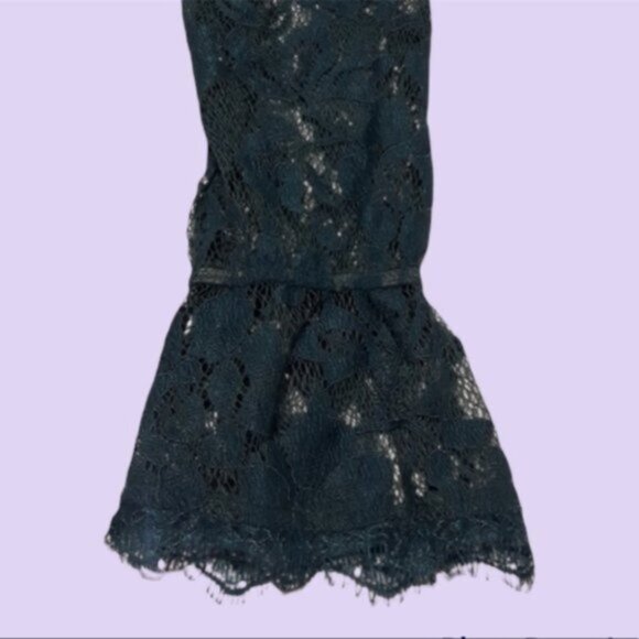 LULUMARI- NWOT- Frenchy Deep V Lace Green Bodysuit- Size S (Fits like M) - Picture 11 of 16